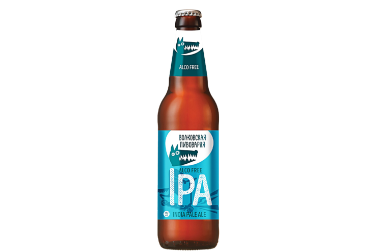 Пивной напиток «Волковская пивоварня» IPA, безалкогольный, 450 мл ...
