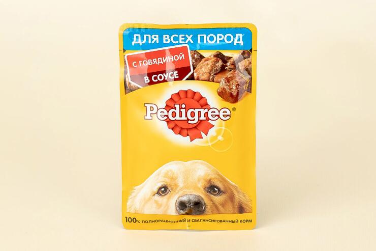 Влажный корм для собак «Pedigree» Говядина в соусе, 85 г