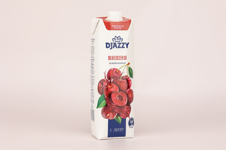 Нектар «Djazzy» Вишня, 1 л – купить по приятной цене с доставкой на дом ...