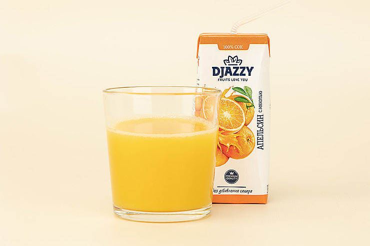 Сок «Djazzy» апельсиновый с мякотью, 200 мл