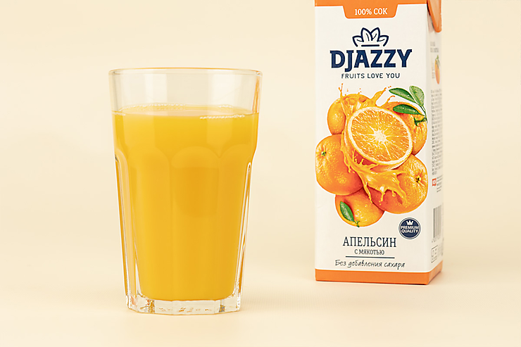 Сок «Djazzy» Апельсин, 1 л