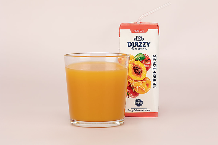 Сок «Djazzy» яблоко-персик, 200 мл