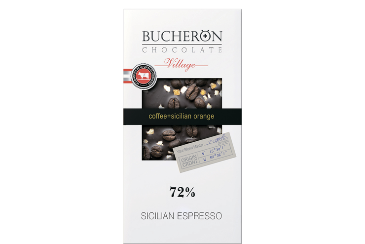 Шоколад горький «Bucheron» с зернами кофе и апельсином, 100 г – купить ...