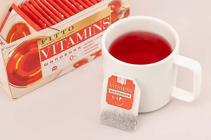 Чай травяной «Fitto» Vitamins. Шиповник, 25 пакетиков