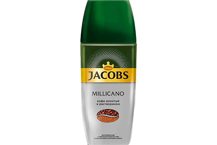 Кофе «Jacobs» Millicano, молотый в растворимом, 90 г