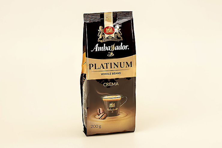 Кофе «Ambassador» Platinum Crema в зернах, 200 г