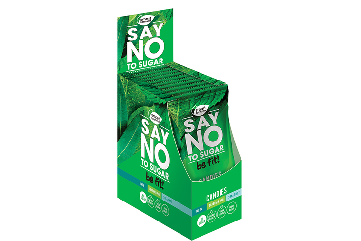 «Smart Formula», карамель без сахара Say no to sugar, мята, зелёный чай, эвкалипт, 60 г «Smart Formula», карамель без сахара Say no to sugar, мята, зелёный чай, эвкалипт, 60 г