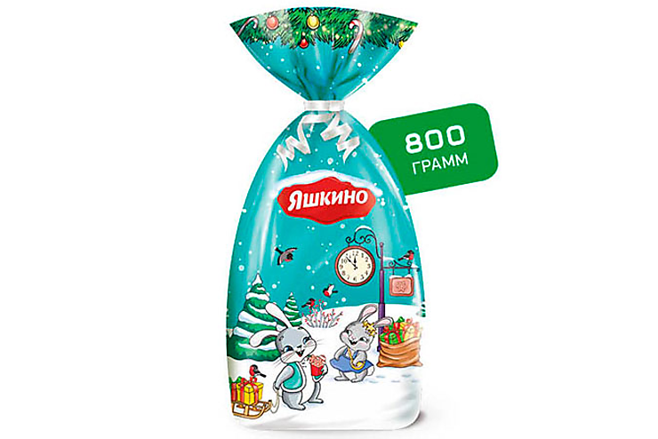 Новогодний набор «Мешочек с конфетами» «Яшкино», 800 г