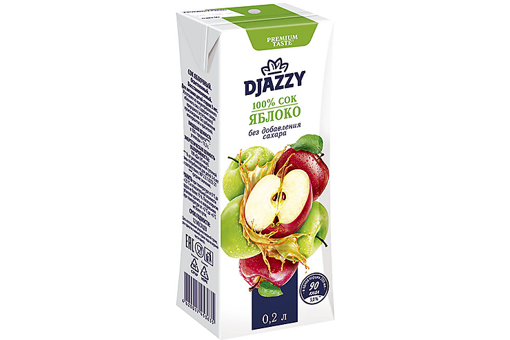 «Djazzy», сок «Яблоко», 0.2л
