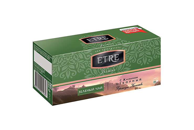 «ETRE», jasmine чай зеленый с жасмином, 25 пакетиков, 50 г