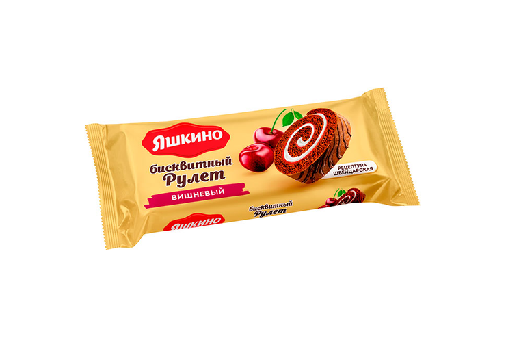 «Яшкино», рулет бисквитный вишнёвый, 200 г «Яшкино», рулет бисквитный вишнёвый, 200 г