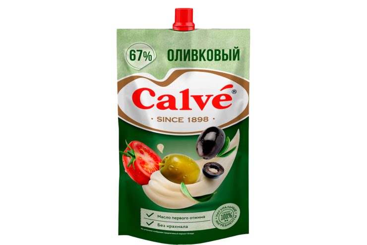 Майонез «Calve» Оливковый, 400 г – купить по приятной цене с доставкой ...