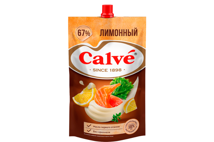 Майонез «Calve» Лимонный, 400 г – купить по приятной цене с доставкой ...