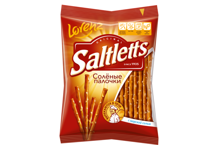 Палочки «Saltletts» с солью, 75 г Палочки «Saltletts» с солью, 75 г