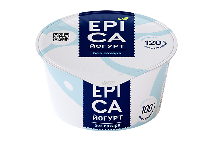 Йогурт 6% «Epica» Натуральный, 130 г