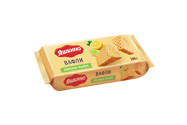 Вафли «Яшкино» лимон-лайм, 300 г Вафли «Яшкино» лимон-лайм, 300 г