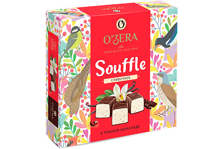«OZera», конфеты Souffle сливочное в тёмном шоколаде, 360 г