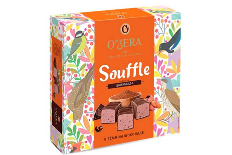 «O'Zera», конфеты Souffle со вкусом шоколада, в тёмном шоколаде, 360 г «O'Zera», конфеты Souffle со вкусом шоколада, в тёмном шоколаде, 360 г