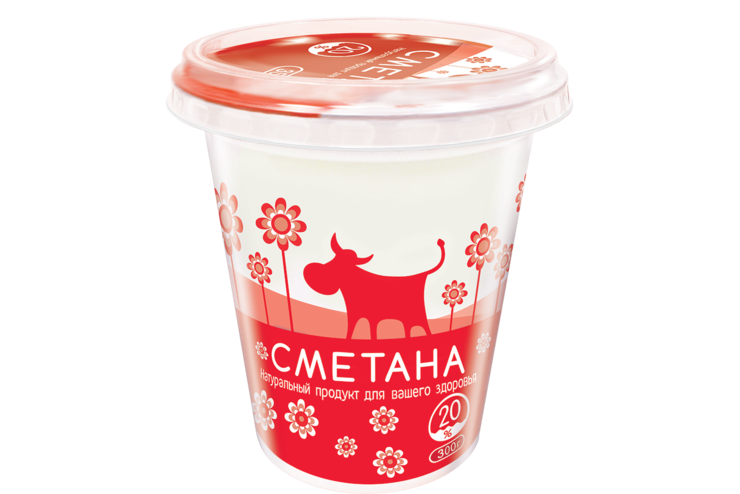Сметана 20%, 300 г – купить по приятной цене с доставкой на дом в ...
