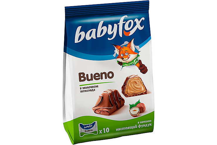 «BabyFox», конфеты вафельные Bueno, 100 г