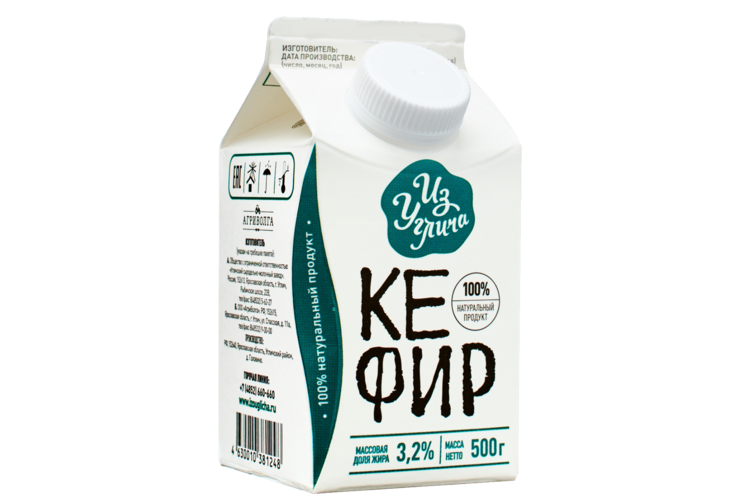 Кефир 3.2% «Из Углича», 500 г – купить по приятной цене с доставкой на ...