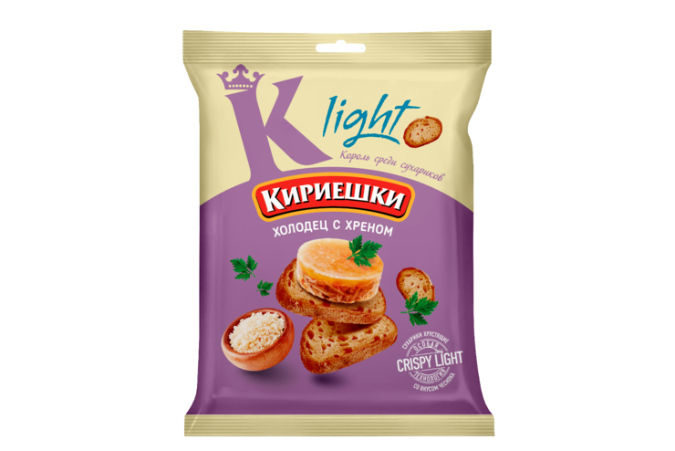 Сухарики «Кириешки Light» Холодец с хреном, 33 г – купить по приятной ...