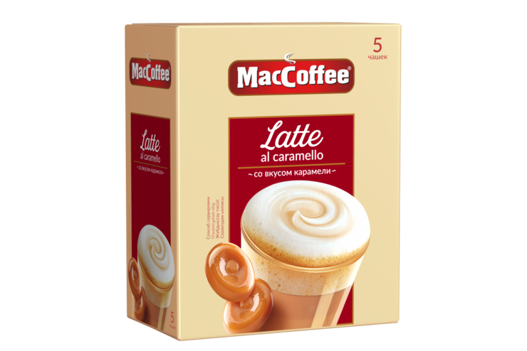 Напиток кофейный «MacCoffee» Latte со вкусом карамели, 110 г – купить ...