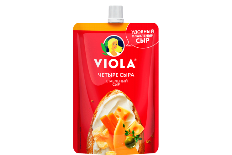 Сыр плавленный 45% «Viola» Четыре сыра, 180 г – купить по приятной цене ...