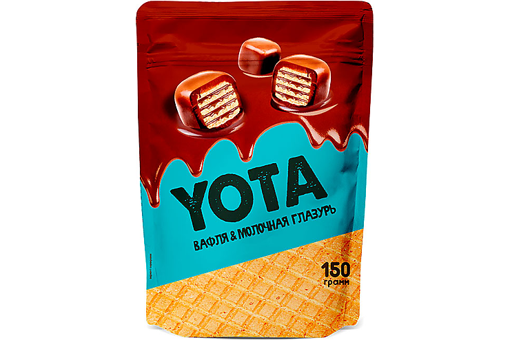 «Yota», драже вафля с молочно-шоколадной глазури, 150 г