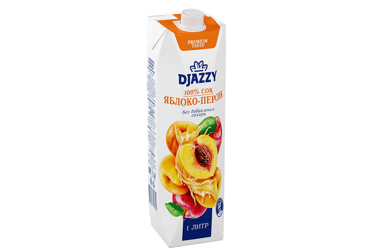 Сок «Яблоко – персик» «Djazzy», 1,08 кг – купить по приятной цене с ...