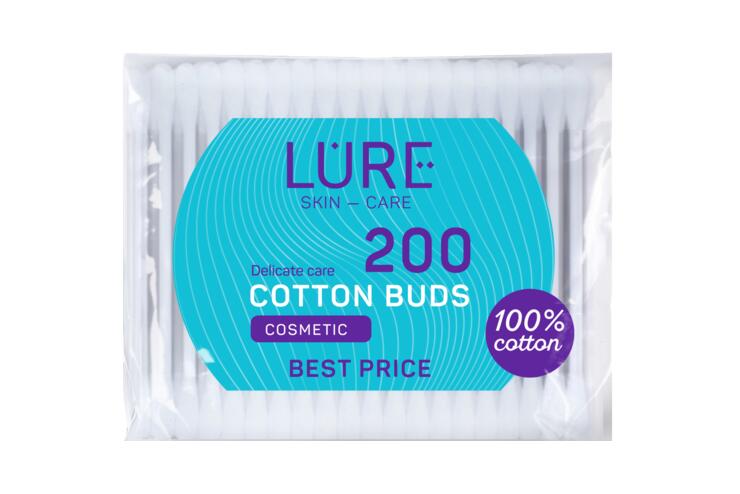 Ватные палочки «LURE» 200 штук
