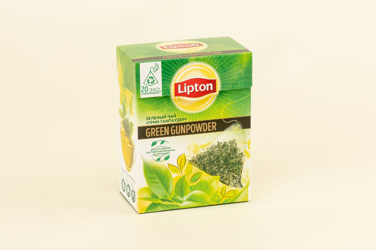 Чай «Lipton» GreenGunpowder, 20 пирамидок – купить по приятной цене с ...