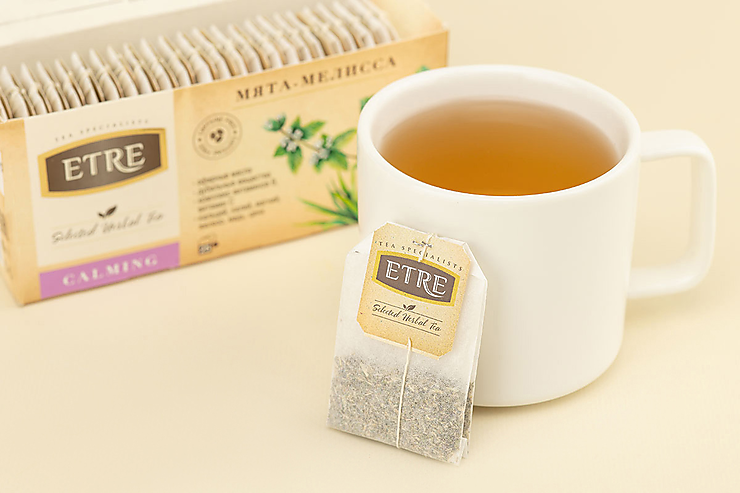 Чайный напиток «Etre» Calming Мята-мелисса, 25 пакетиков, 37 г