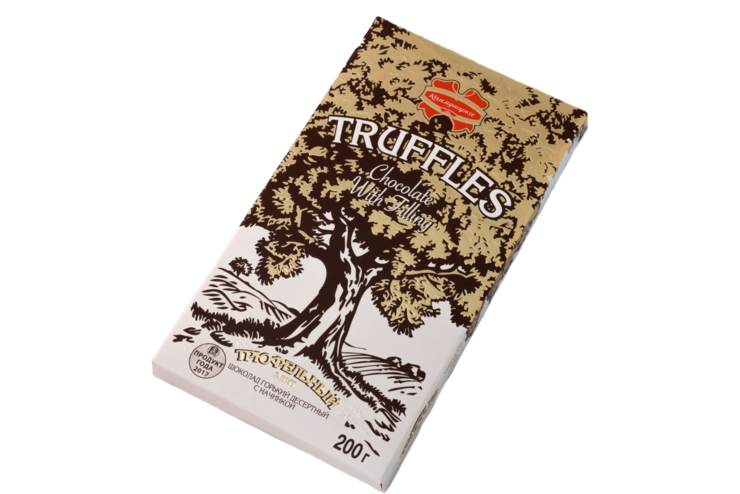 Шоколад горький «Коммунарка» с начинкой Трюфельный элит, 200 г – купить ...