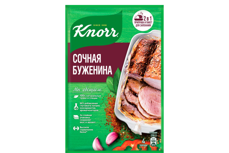 Приправа «Knorr На второе» Сочная буженина, 30 г – купить по приятной ...