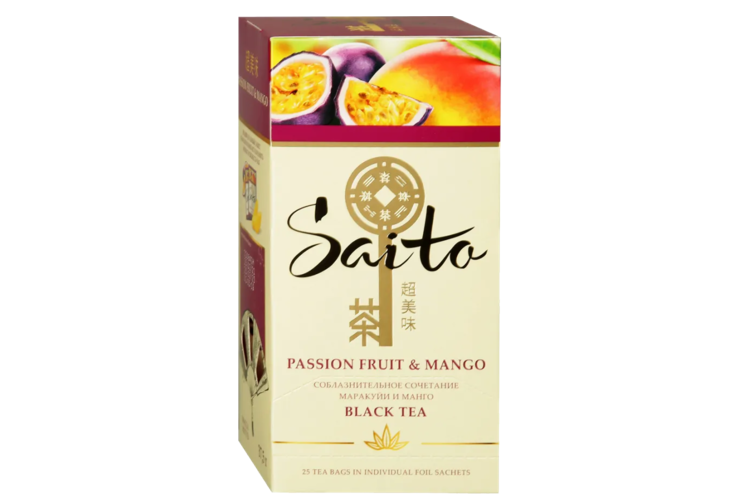 Чай черный «Saito» с ароматом маракуйи и кусочками манго – купить по ...