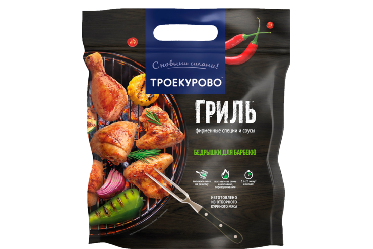 Бедрышки куриные «Троекурово» для барбекю, 1,5 - 2 кг Бедрышки куриные «Троекурово» для барбекю, 1,5 - 2 кг
