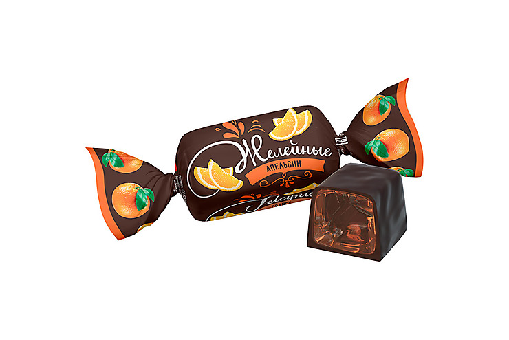 Конфеты желейные «Апельсиновые» (упаковка 0,5 кг)