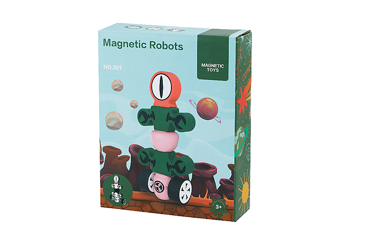 Конструктор магнитный «Робот», 7 деталей