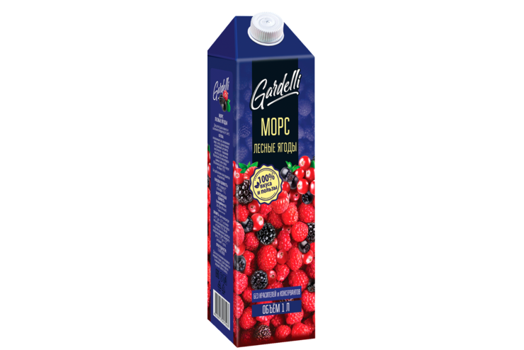 Морс «Gardelli» Лесные ягоды, 1 л – купить по приятной цене с доставкой ...