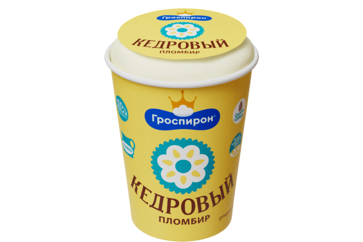 Мороженое «Гроспирон» Кедровый пломбир, 70 г – купить по приятной цене ...