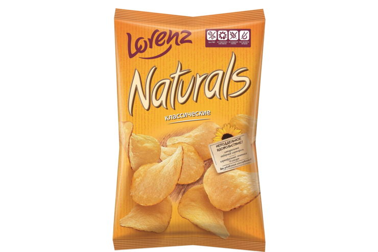 Чипсы «Naturals» классические с солью, 100 г – купить по приятной цене ...