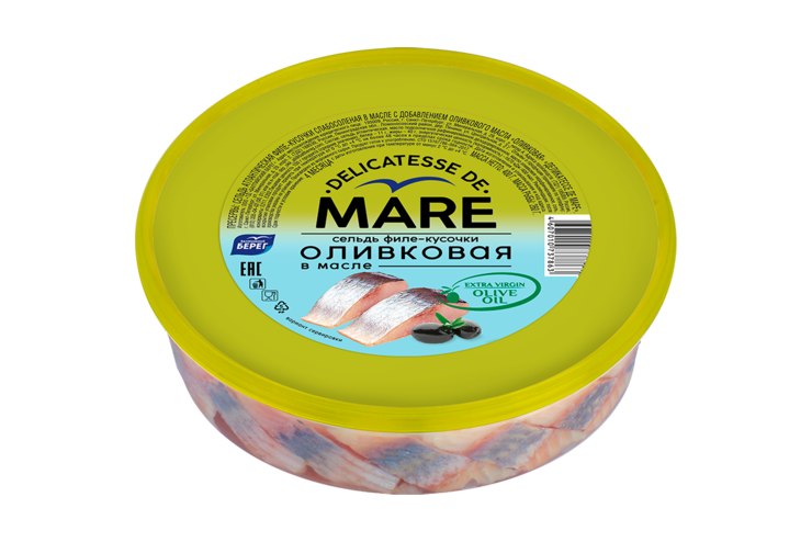 Сельдь в масле «Delicatesse de Mare» Оливковая, 400 г Сельдь в масле «Delicatesse de Mare» Оливковая, 400 г