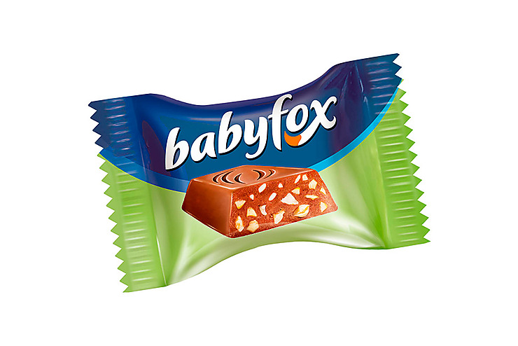 «BabyFox», конфеты шоколадные mini с фундуком (упаковка 0,5 кг)