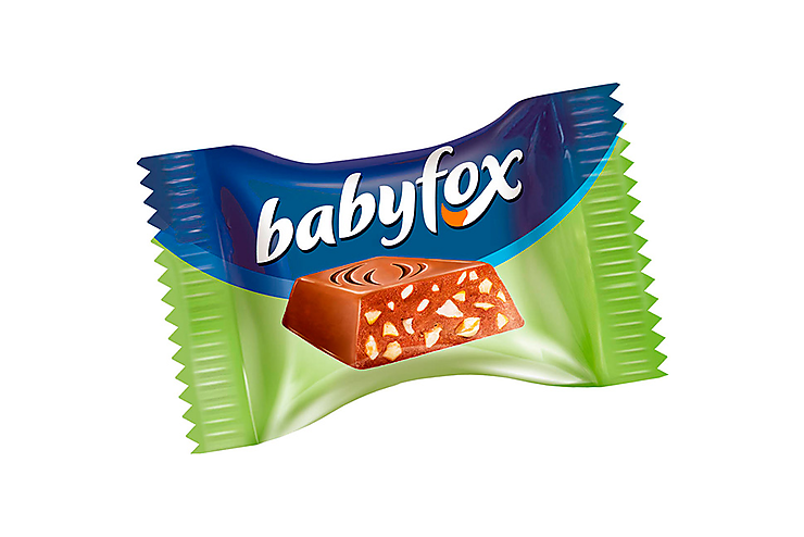 «BabyFox», конфеты шоколадные mini с фундуком (упаковка 0,5 кг)
