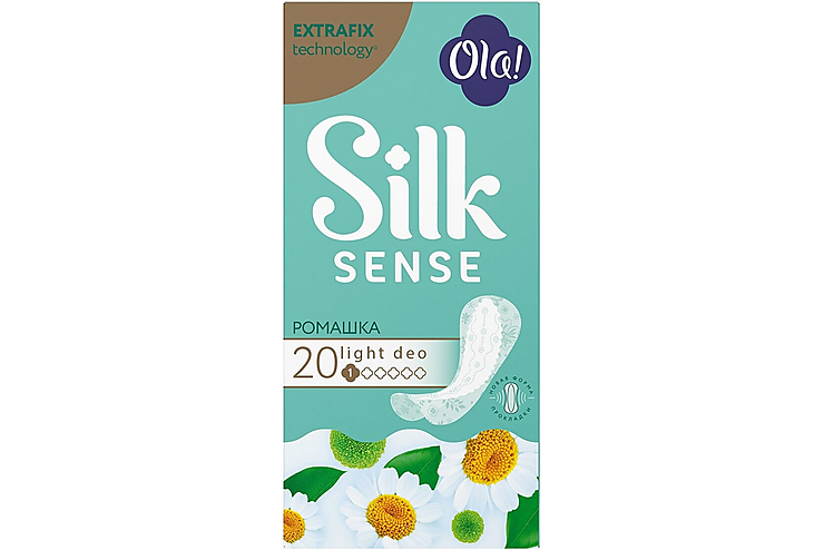 Прокладки ежедневные «Ola! Silk Sense» Ромашка, 20 шт