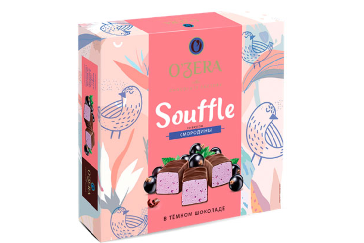 «O'Zera», конфеты Souffle со вкусом смородины, в тёмном шоколаде, 360 г «O'Zera», конфеты Souffle со вкусом смородины, в тёмном шоколаде, 360 г