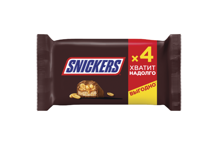 Шоколадный батончик «Snickers» мульти, 160 г – купить по приятной цене ...