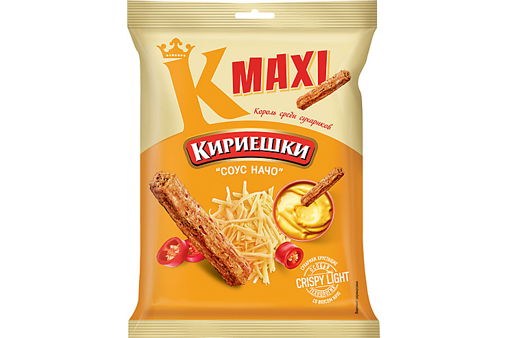 «Кириешки Maxi», сухарики со вкусом соуса начо, 60 г