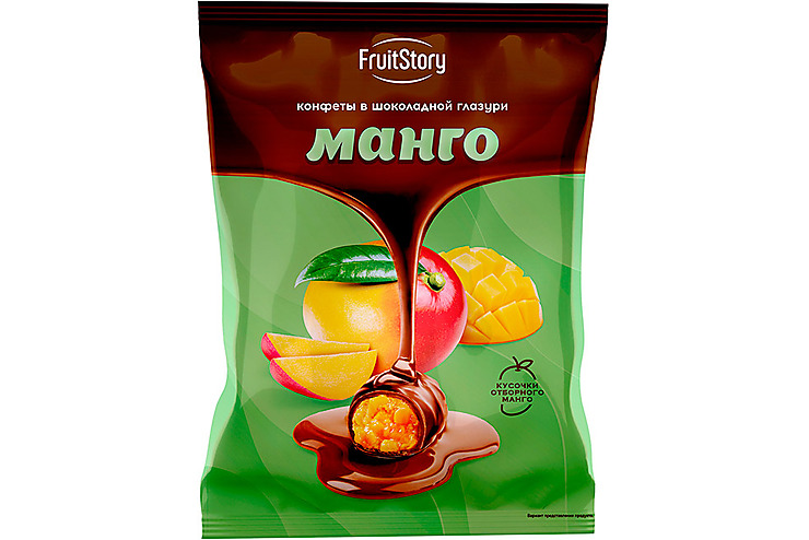 «FruitStory», конфеты в шоколадной глазури «Манго» (упаковка 0,5 кг)